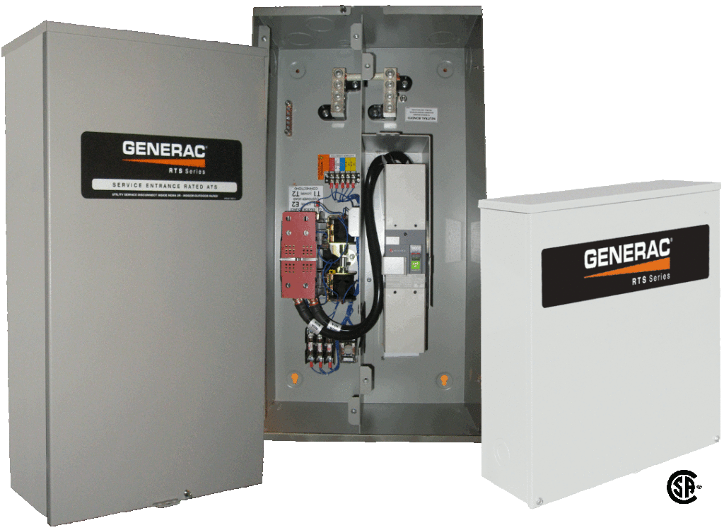 Generac 200A RXSW200A3 SE Rated 120/240V 1PH NEMA 3R ATS - Empower