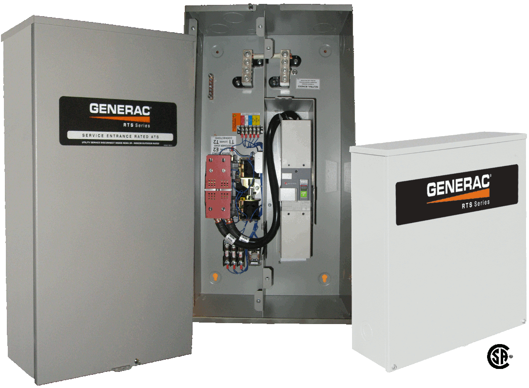 120/208V Generac 400-Amp Automatic Transfer Switch 