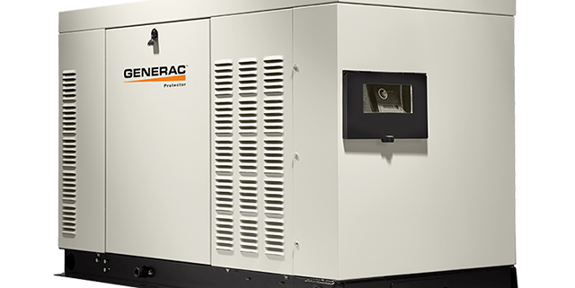 22KW Generac Liquid Cooled Dual Fuel Single or Three Phase 1800RPM Protector Series Generator
