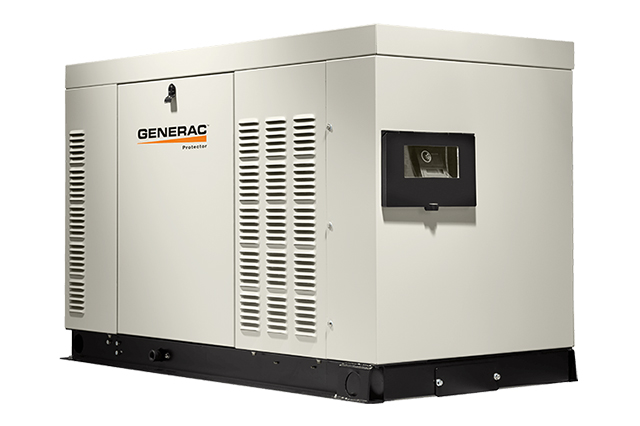 22KW Generac Liquid Cooled Dual Fuel Single or Three Phase 1800RPM Protector Series Generator