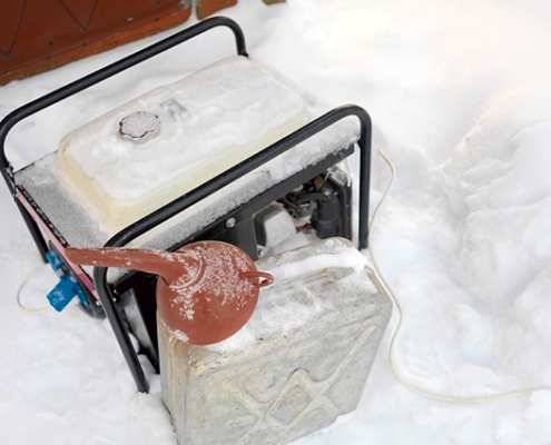 Power generator in winter