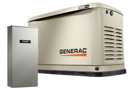Generac Air-Cooled Generator, 14kW | 1 Ph (Bundled w/ 16-circuit ATS)