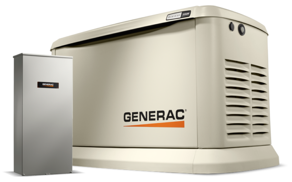 G007043-1.png Generac Air-Cooled Generator, 22kW | 1 Ph (Bundled w/ ATS)