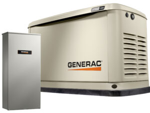 Generac Air-Cooled Generator, 14kW | 1 Ph (Bundled w/ 16-circuit ATS)