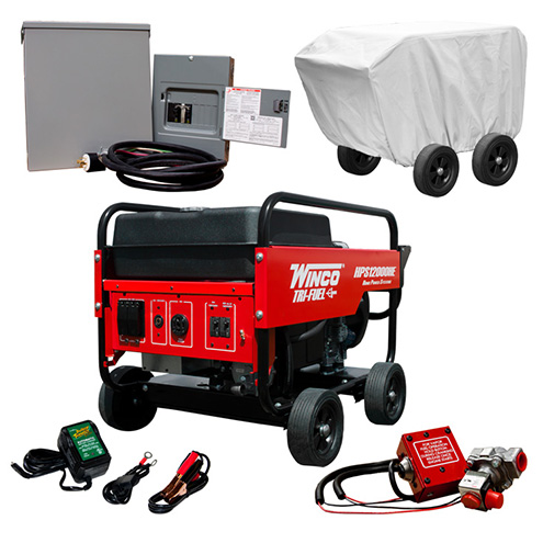 Winco 10.8kW HPS12000HE-03/B 120/240V 1PH 3600 RPM Portable Generator