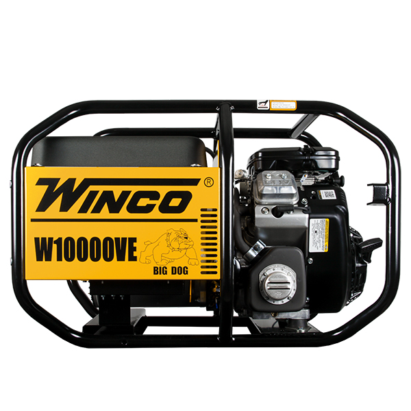 Winco 9.6kW W10000VE-03/B 120/240V 1PH 3600 RPM Portable Generator, 7 Gal Tank - 24010-003