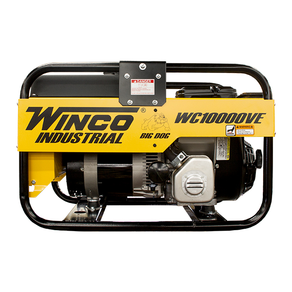 Winco 9.6kW W10000VE-03/B 120/240V 1PH 3600 RPM Portable Generator, 7 Gal Tank - 24010-003