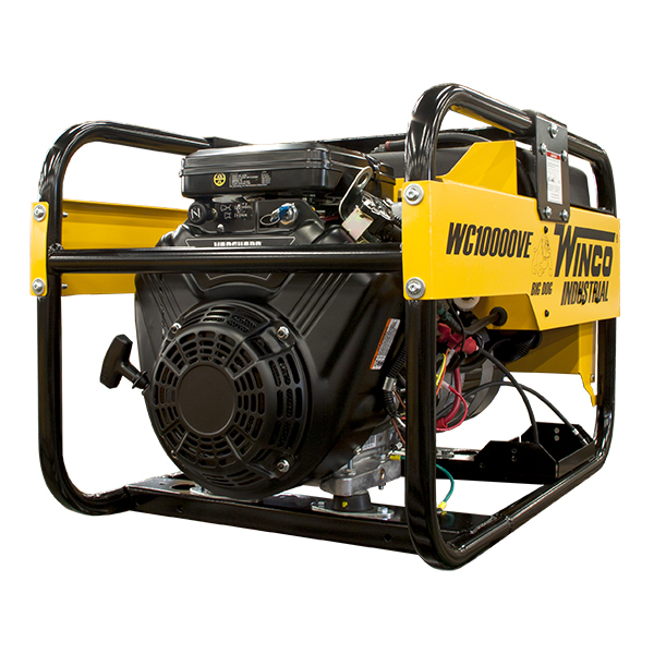 Winco 9.6kW W10000VE-03/B 120/240V 1PH 3600 RPM Portable Generator, 7 Gal Tank - 24010-003